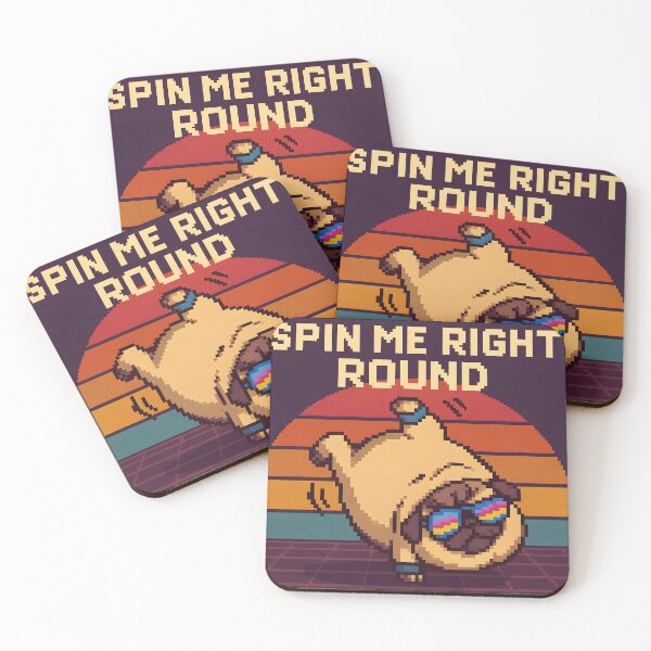 Item preview,  Retro Pixel Pug Dance Spin designed and sold by SassyArtistry.