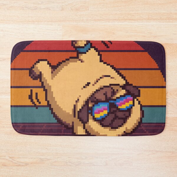 Item preview,  Retro Pixel Pug Dance Spin designed and sold by SassyArtistry.