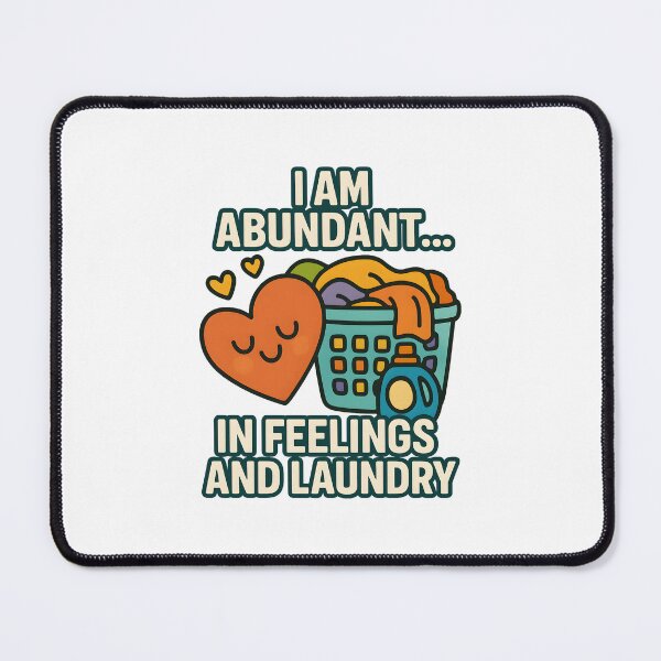 Item preview, Abundant in Feelings and Laundry – Whimsical Self-Care Humor designed and sold by inkNext.