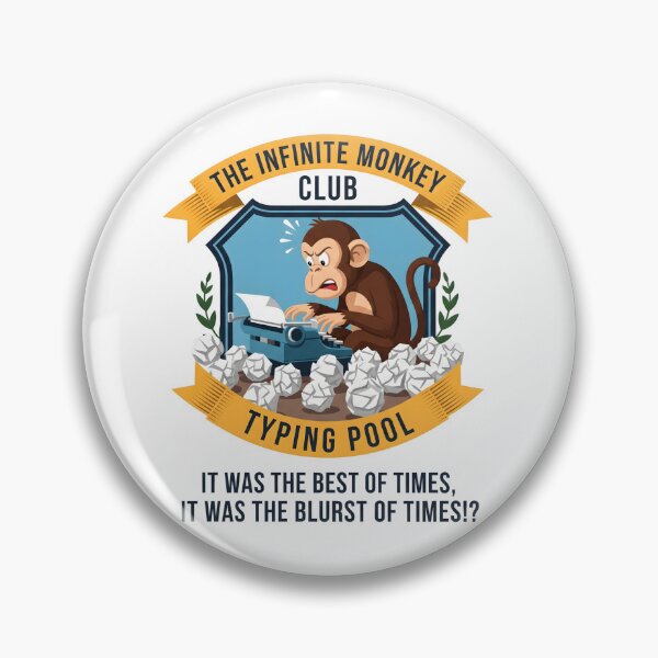 Item preview, The Infinite Monkey Club designed and sold by CatsAreFamous.