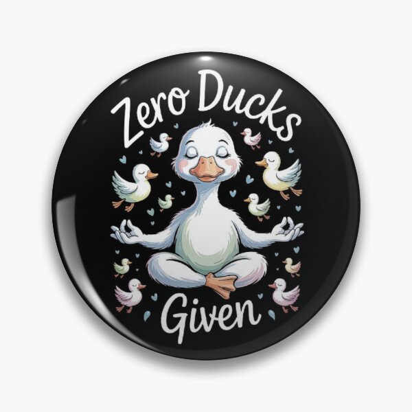 Item preview, Zero Ducks Given: Cute Meditating Duck Design for Relaxation Vibes designed and sold by love3617.