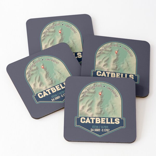 Item preview, Catbells Lake District Hiking Cumbria Sticker TShirt 01 designed and sold by OuterShellUK.