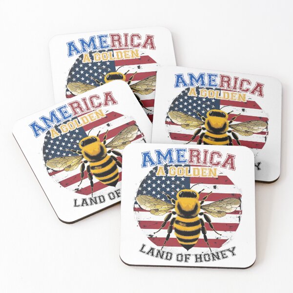 Item preview, 4th July and Bee - America a Golden Land of Honey designed and sold by PeteLawliiet.