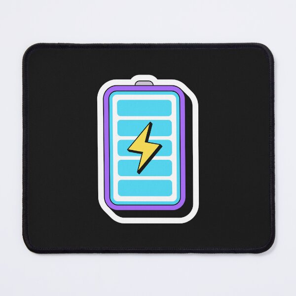 Item preview, Purple blue full battery, pop art designed and sold by artskill2k17.