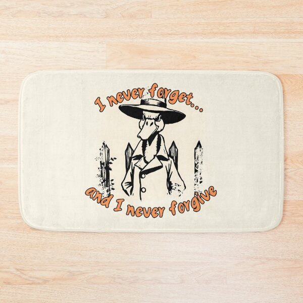 Item preview, Goose With a Grudge – Noir Cottagecore Line Art with Quote “I Never Forget... And I Never Forgive” designed and sold by TestudoDesign.