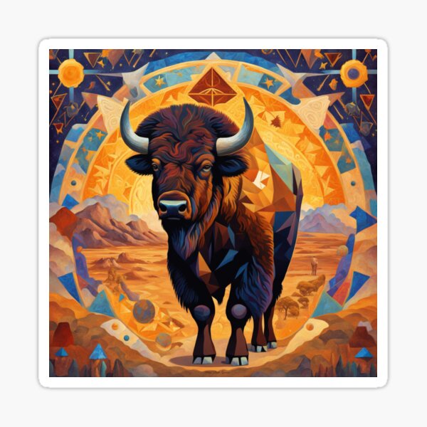 Aperçu de l'œuvre Le bison créée et vendue par paulbgarcia.