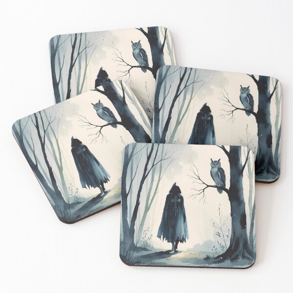 Item preview, Moonlit Familiar: The Witch and the Owl designed and sold by Mos Thainique.