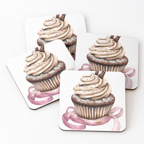 Item preview, Sweet Perfection - Elegant Watercolor Cupcake designed and sold by ArtisticDesignsbyLinda.