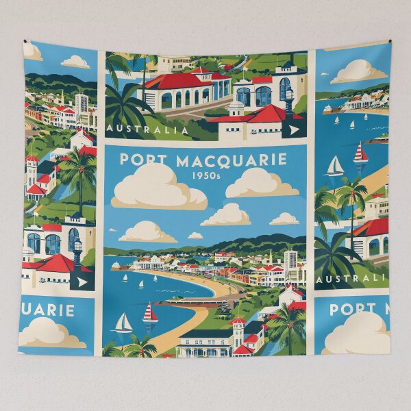 Item preview, Port Macquarie Australia Vintage Travel Tourism designed and sold by TravelersGems.
