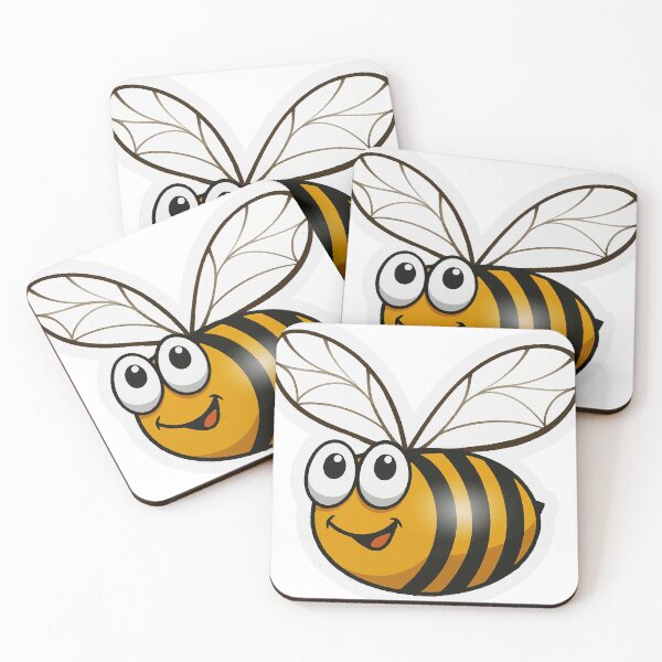 Item preview, Funny Happy Bee Sticker designed and sold by ZorianArt.