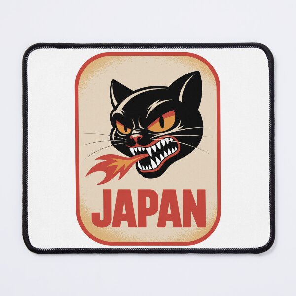 Item preview, Fire-Breathing Feline: Japan Edition designed and sold by Angry Swan Designs.