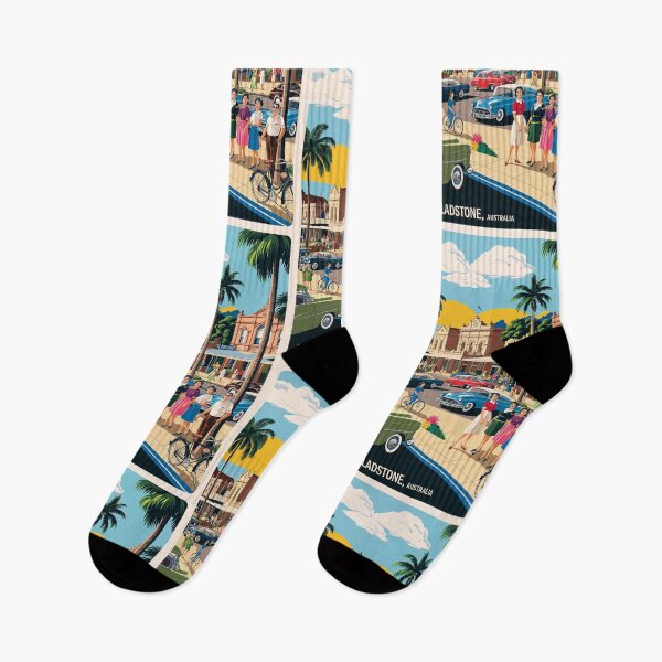 Item preview, Gladstone Australia Vintage Travel Tourism designed and sold by TravelersGems.