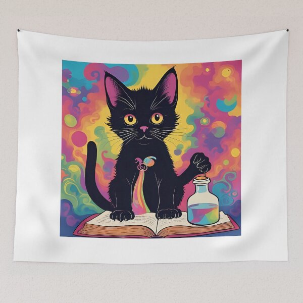 Item preview, Purr-fectly Potent: A Little Black Cat's Big Halloween Dreams! designed and sold by dcohea.