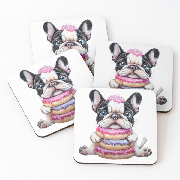 Item preview, Donut Delight Frenchie - Sweet Pup designed and sold by ArtisticDesignsbyLinda.