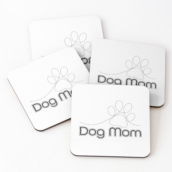 Item preview, Dog Mom with script pawprint designed and sold by ScribbL-ScrabbL.