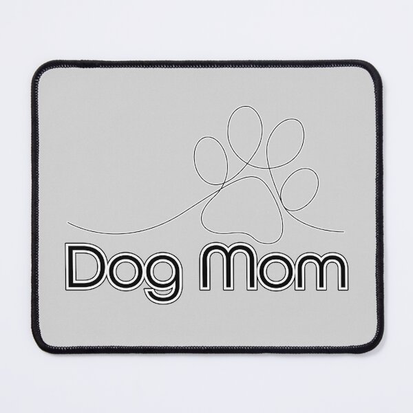 Item preview, Dog Mom with script pawprint designed and sold by ScribbL-ScrabbL.