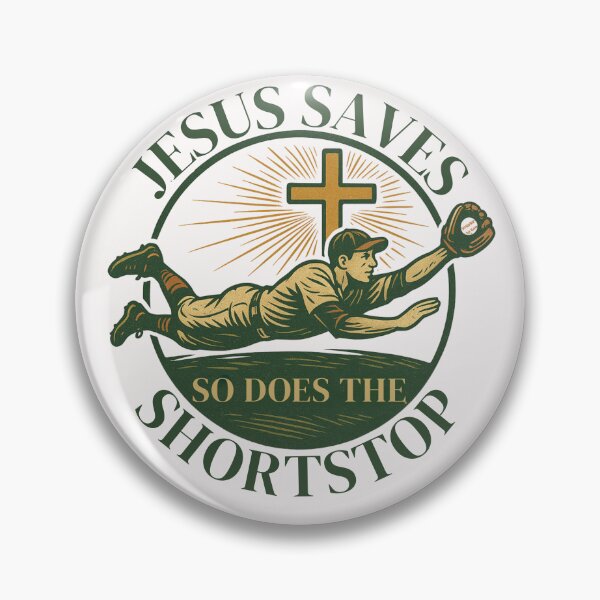 Artikelvorschau, Jesus rettet, der Shortstop auch entworfen und verkauft von GiggleGooods.
