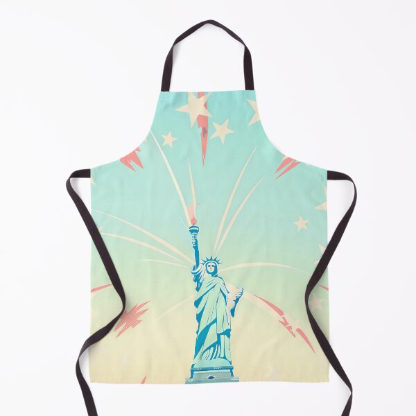 Item preview, Patriotic Statue of Liberty with Exploding Stars designed and sold by ART ATTACK ZONE.