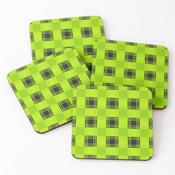 Item preview, Green Black Checkered Pattern Men's Shirt designed and sold by fuzzyfox.