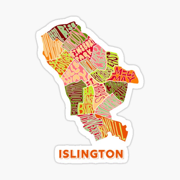 Item preview, Islington - London Boroughs designed and sold by damnfinecuppa.