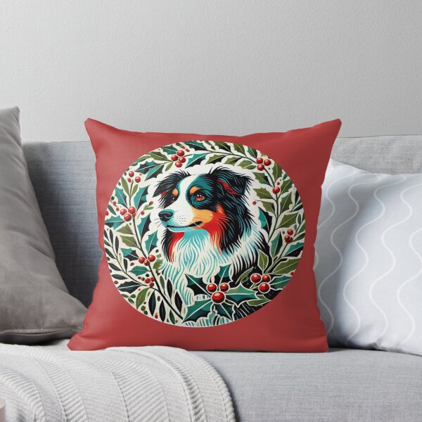Item preview, Aussie Dog Holiday Wreath designed and sold by FrictionMaxxing.
