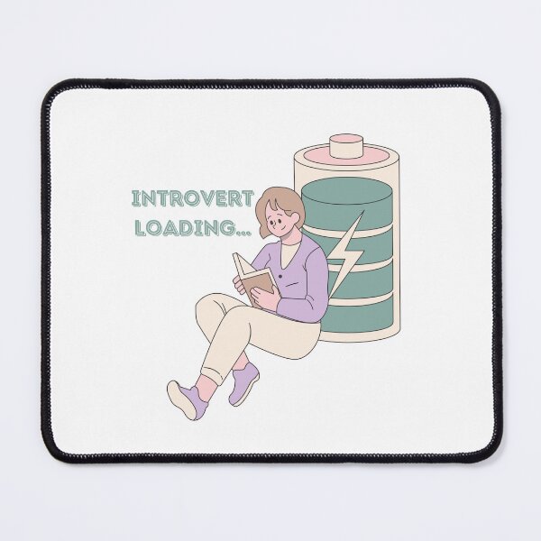 Item preview, Introvert Loading... Please Wait | Social Battery Low, Silence Needed, Quirky Minimal Design for Quiet Souls designed and sold by Zezeshop1.
