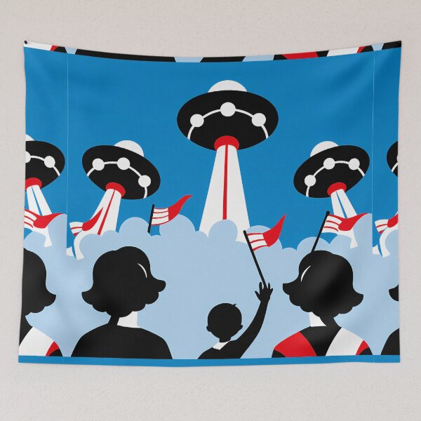 Item preview, UFO Invasion: A Patriotic Human Encounter designed and sold by ART ATTACK ZONE.
