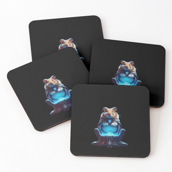Item preview,  Wizard Hamster Magic Crystal - Fantasy Mage Animal Art designed and sold by  Oddimals.