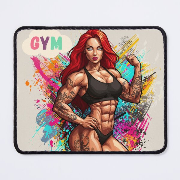 Item preview, Strong Woman Fitness Art . designed and sold by StickAndStyle .