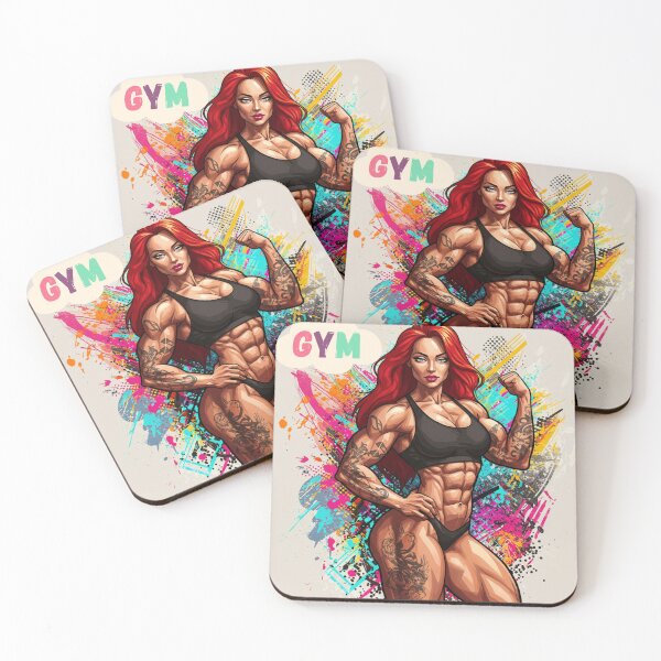 Item preview, Strong Woman Fitness Art . designed and sold by  StickAndStyle .