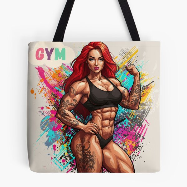 Item preview, Strong Woman Fitness Art . designed and sold by  StickAndStyle .