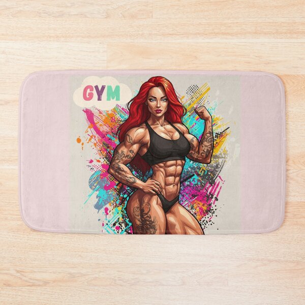 Item preview, Strong Woman Fitness Art . designed and sold by  StickAndStyle .