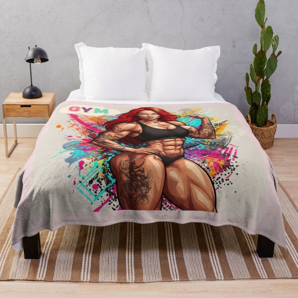Item preview, Strong Woman Fitness Art . designed and sold by  StickAndStyle .
