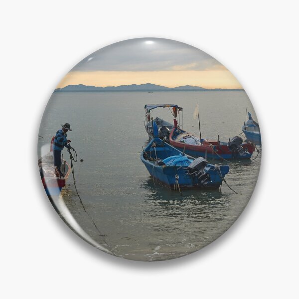 Item preview, Fishing Boats in Malaysia. designed and sold by Howard  Boyd.