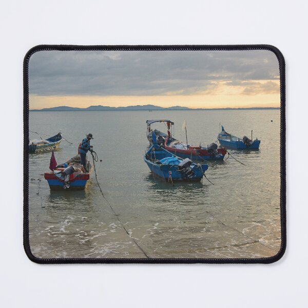 Item preview, Fishing Boats in Malaysia. designed and sold by Howard  Boyd.