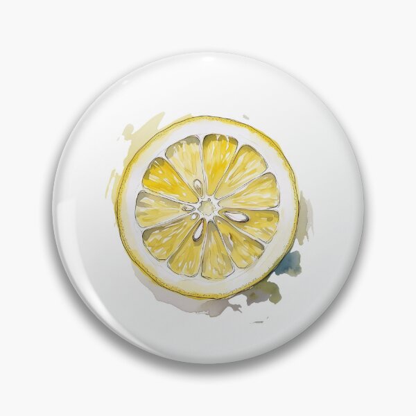 Item preview, Watercolor yellow lemon slice designed and sold by tetibright.