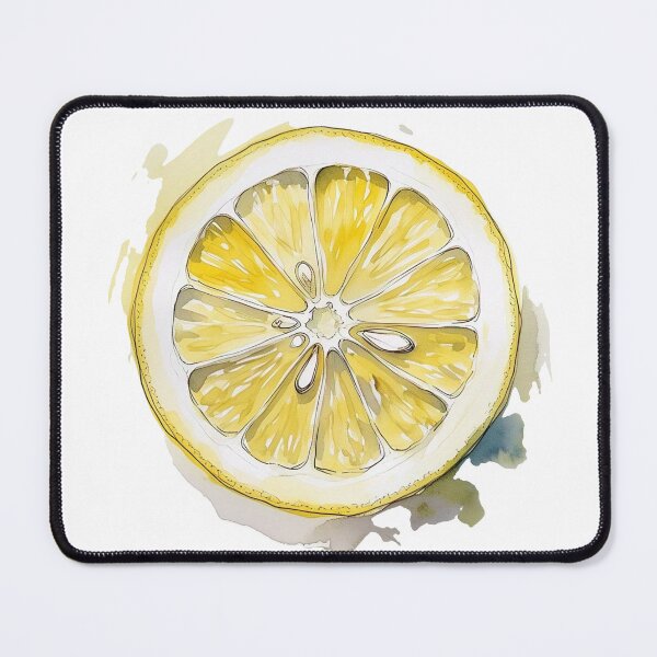 Item preview, Watercolor yellow lemon slice designed and sold by tetibright.