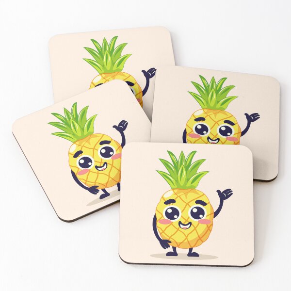 Item preview, Cute Pineapple Cartoon Character designed and sold by Mariia Berezhna.