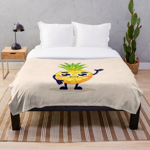 Item preview, Cute Pineapple Cartoon Character designed and sold by Mariia Berezhna.
