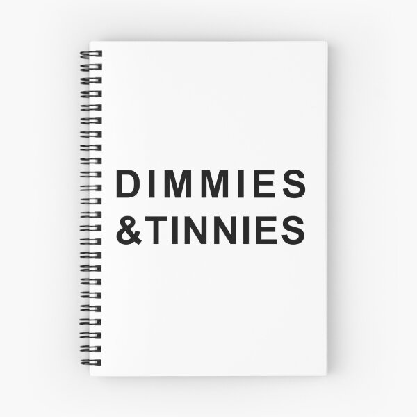 Item preview, Dimmies & Tinnies Dark Funny Australian Food Saying Slogan designed and sold by LD ART.