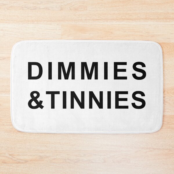Item preview, Dimmies & Tinnies Dark Funny Australian Food Saying Slogan designed and sold by LD ART.