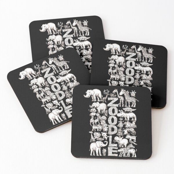 Item preview, Zoodle – Zoo Animal Doodle Lettering designed and sold by SteadyRolling.