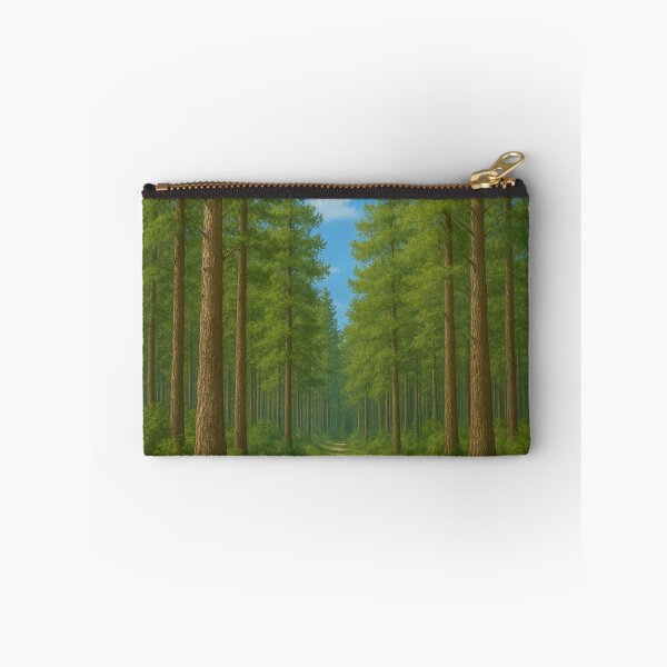 Item preview, Summer Path Through Tall Pines designed and sold by TheWonkyEaselCo.
