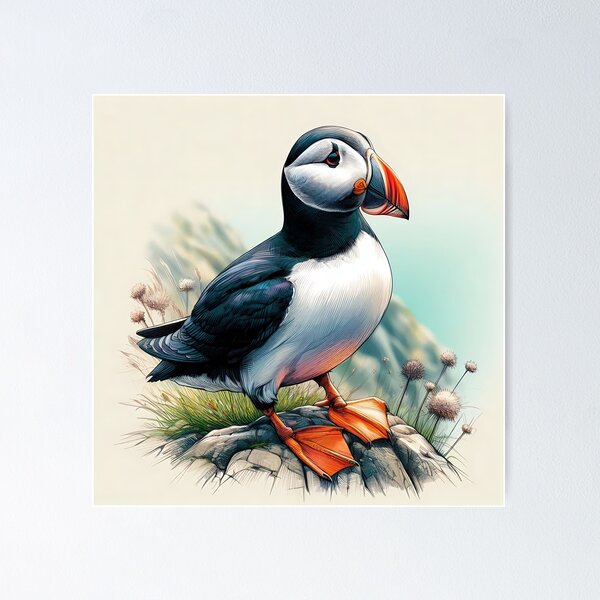 Item preview, Puffin Art #6 | Puffin Lovers designed and sold by ksgraphics222.