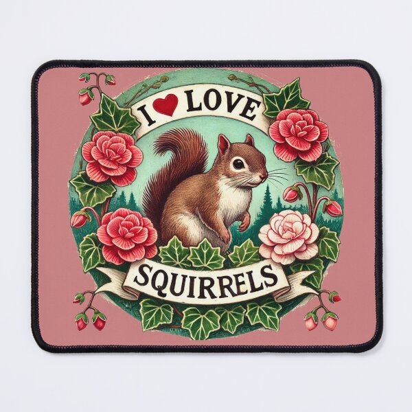Item preview, I love squirrels designed and sold by FrictionMaxxing.