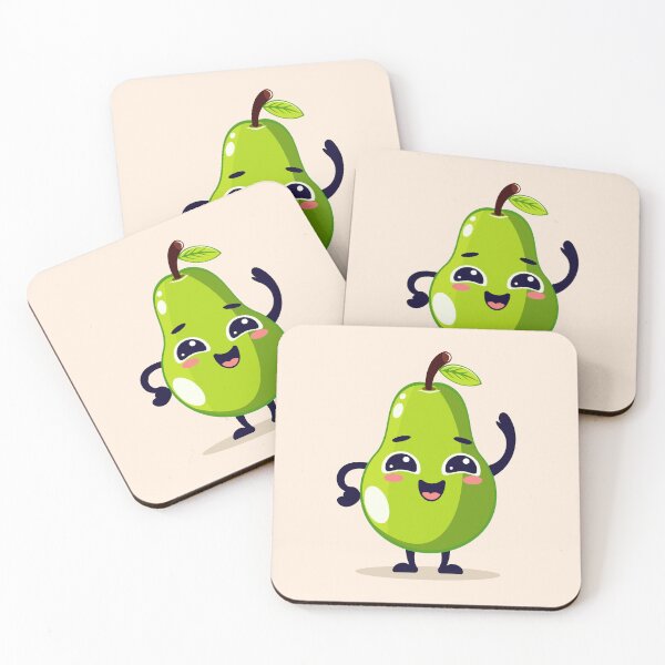 Item preview, Cute Pear Cartoon Character designed and sold by Mariia Berezhna.