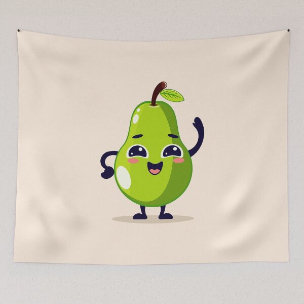 Item preview, Cute Pear Cartoon Character designed and sold by Mariia Berezhna.