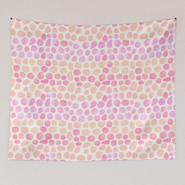 Item preview, Watercolour Pebbles - Soft Blush Print designed and sold by Millefolia Design .