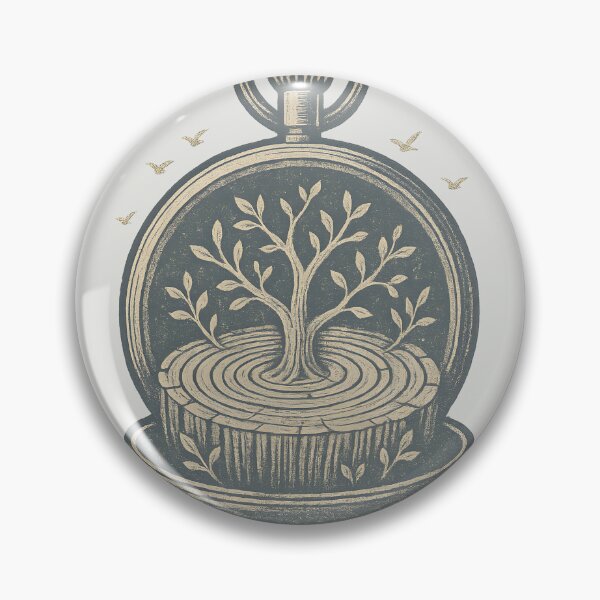 Item preview, Vintage Pocket Watch Tree Growth Mindfulness designed and sold by Shoot-The-Moon.