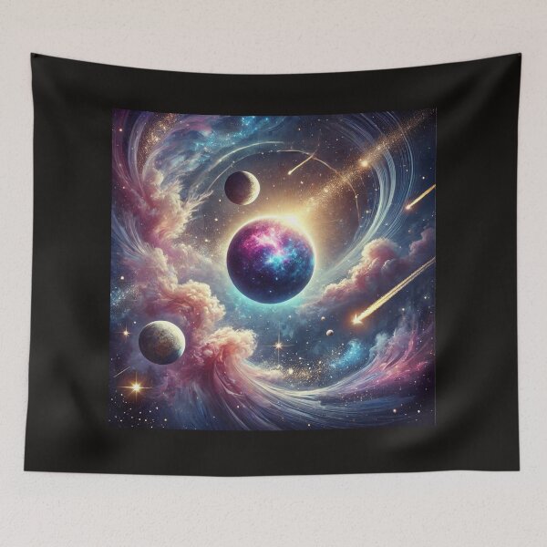Item preview, Ethereal Dreamscape Art, Psychedelic Cosmic Design for Celestial Aesthetics designed and sold by OandSDesigns23.